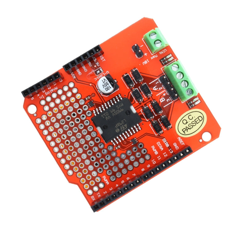 LDTR-WG0213 L298P DC Motor Driver Shield L298P Expansion Board (Red)