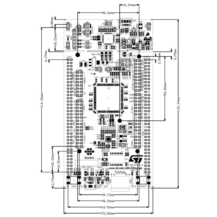 Waveshare NUCLEO-F429ZI, STM32 Nucleo-144 Development Board