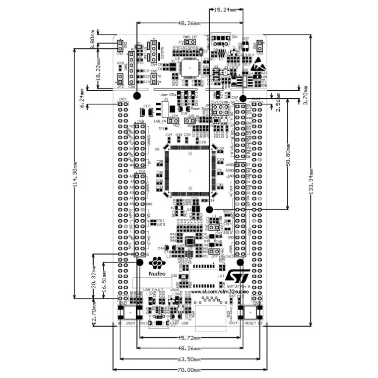 Waveshare NUCLEO-F767ZI, STM32 Nucleo-144 Development Board