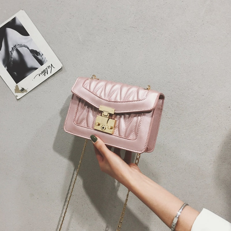 Casual Small Square Bag Shoulder Bag Ladies Handbag Messenger Bag (Pink)