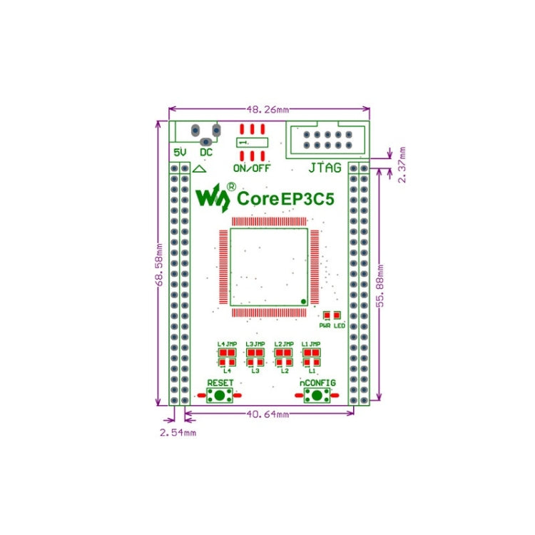Waveshare CoreEP3C5, ALTERA Core Board