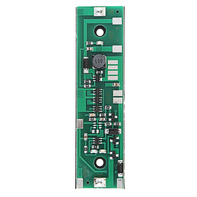 LDTR-WG0235 12V Output Charging UPS Uninterrupted Protection Integrated Board 18650 Lithium Battery Boost Module With Case (Green)
