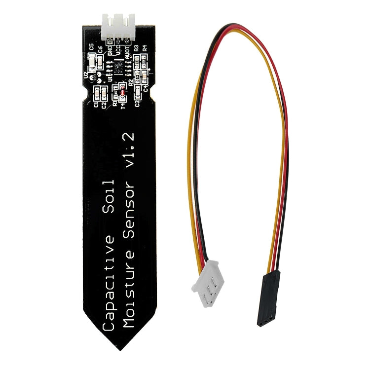 LDTR-WG0236 Capacitive Soil Moisture Sensor Not Easy To Corrode Wide Voltage Module For Arduino (Black)