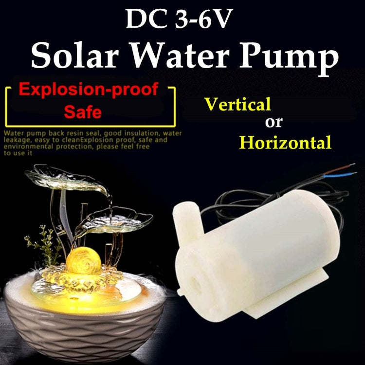 LDTR-WG0244 Mini Submersible Motor Pump Water Pumps, DC 3-6V 100L/H (White)