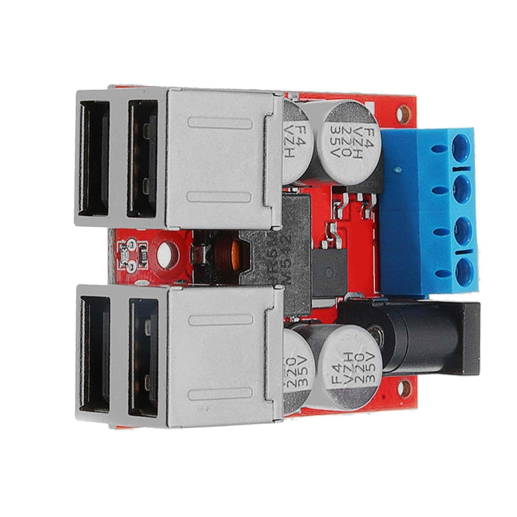 LDTR-WG0245 DC 8V-35V to 5V 8A Power Step Down Module 4-Port USB Mobile Phone Car Charger Support Fast Charge