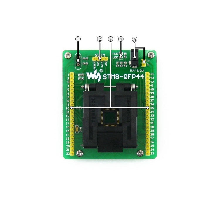 STM8-QFP44, Programmer Adapter