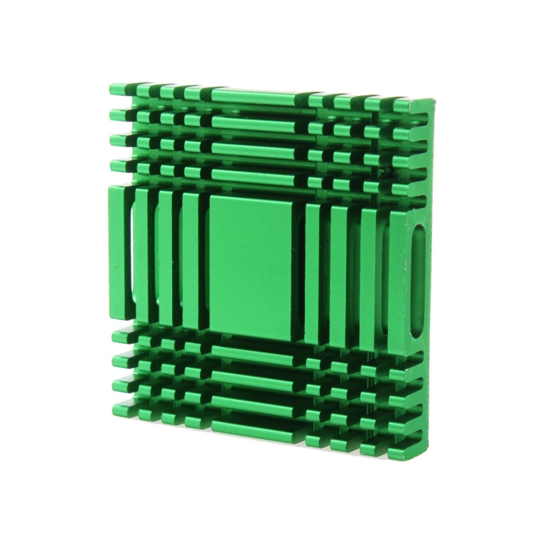 LDTR-WG0261/A 38 x 38 x 6mm Aluminum Heat Sink Heat Sink Cooling for Chip IC (Green)