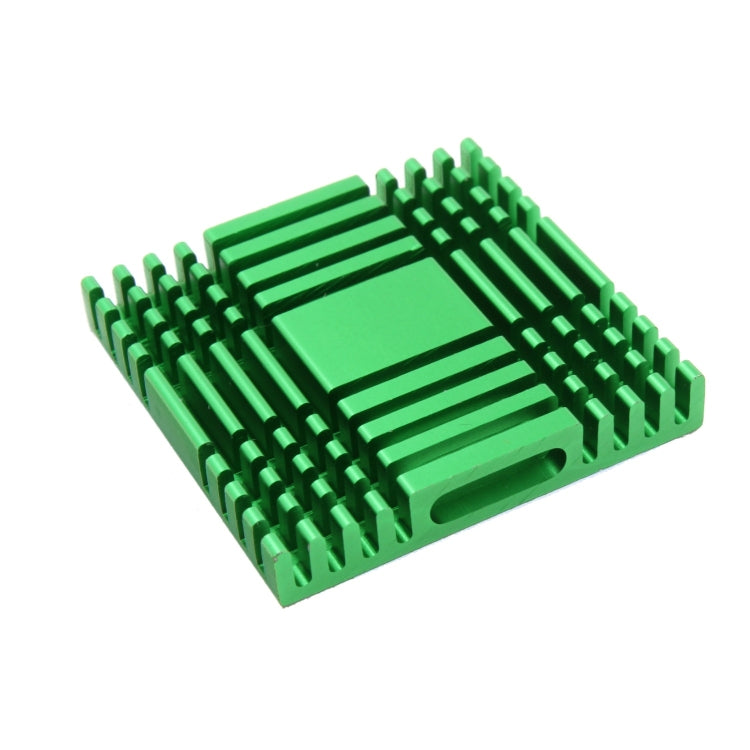 LDTR-WG0261/A 38 x 38 x 6mm Aluminum Heat Sink Heat Sink Cooling for Chip IC (Green)