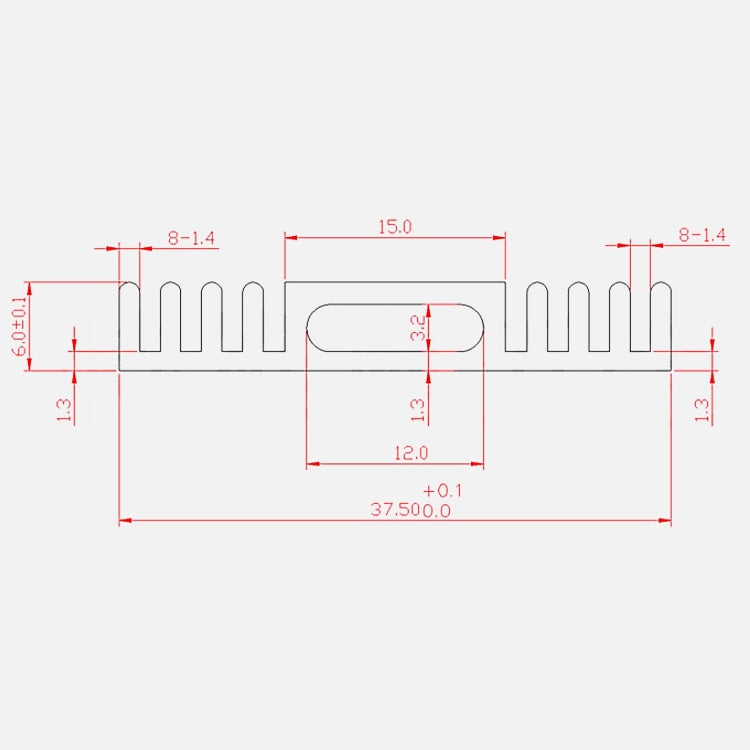 LDTR-WG0261/A 38 x 38 x 6mm Aluminum Heat Sink Heat Sink Cooling for Chip IC (Green)