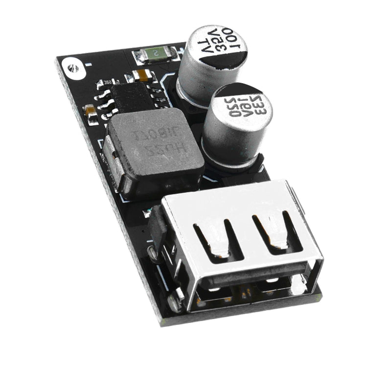 LDTR-WG0270 DC Buck Module 12V24V to QC3.0 Single USB Mobile Charging Board (Black)