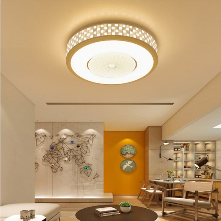 18W Modern Minimalist Round Living Room Lamp Dining Room Bedroom Highlight Chip White Light LED Ceiling Light, Diameter: 30cm