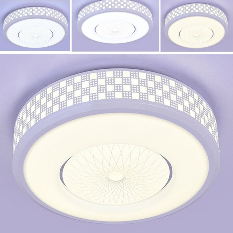 36W Modern Minimalist Round Living Room Lamp Dining Room Bedroom Highlight Chip LED Ceiling Light 30cm Stepless Dimming Remote Control