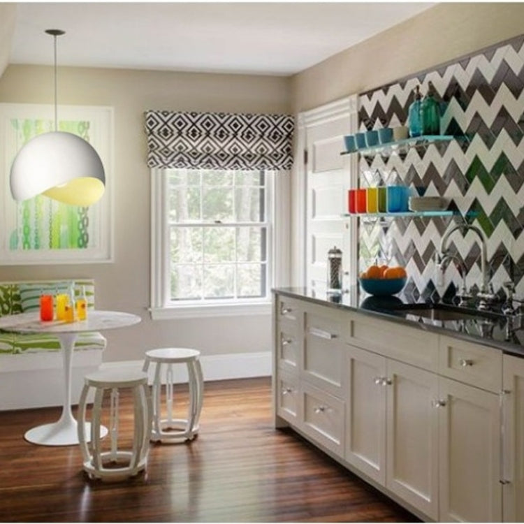 Modern Minimalist Restaurant Chandelier Designer Lamp Creative Personality Bar Coffee Shop Hotel Lamp 30CM White Inner Yellow