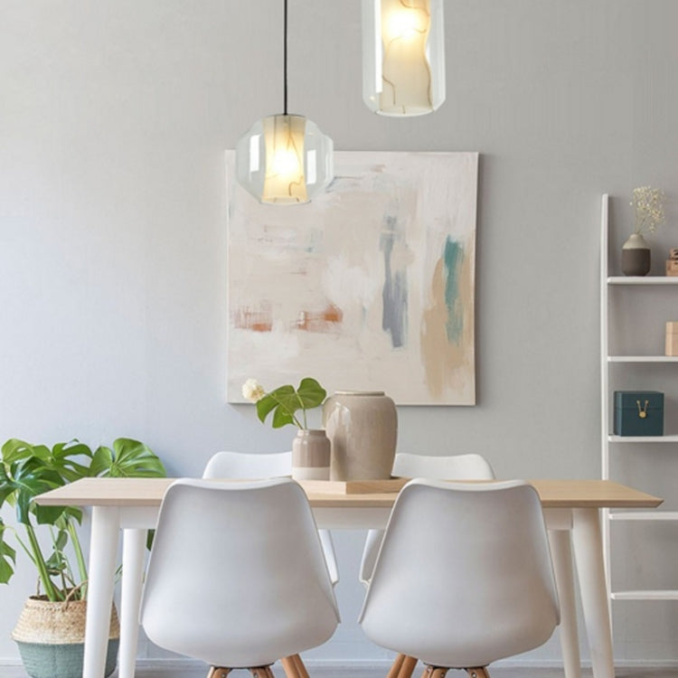 Living Room Atmosphere Home Glass Creative Personality Restaurant Chandelier without Light Source, Double Heads