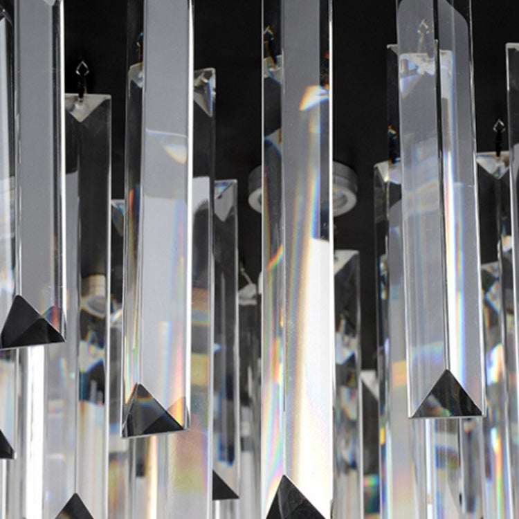 60W Modern Minimalist Personality Round Creative Atmosphere Home Living Room Dining Room Bedroom Crystal Hanging Lamps, Size: 80 x 45cm