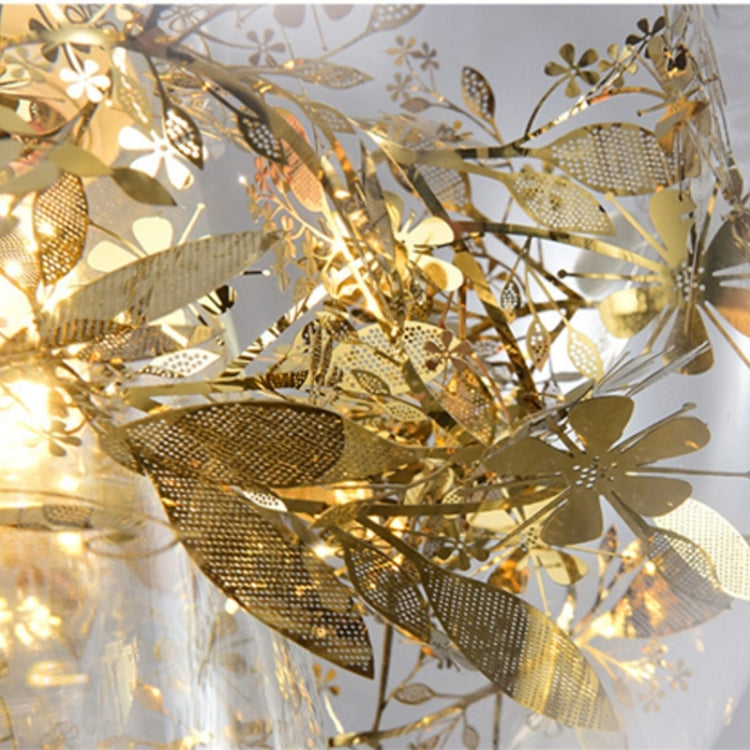 Modern Minimalist Restaurant Creative Personality Art Living Room Bedroom Study Lamp Bar Small Glass Chandelier without Light Source (Black)