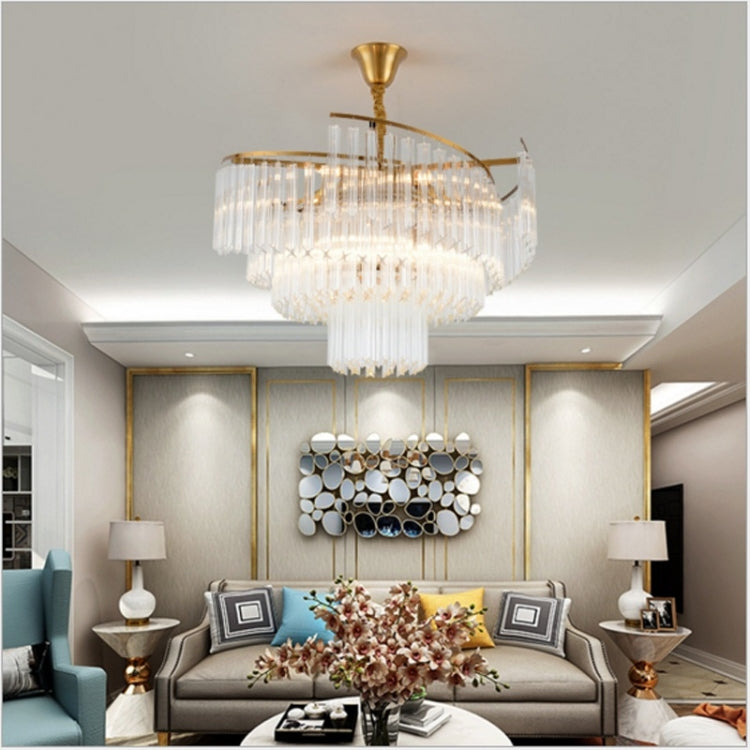 Modern Chandelier Modern Minimalist Dining Room Lamp Creative Personality Living Room Lighting Atmosphere Home Villa Crystal Chandelier, 8 Heads, 600 x 420mm
