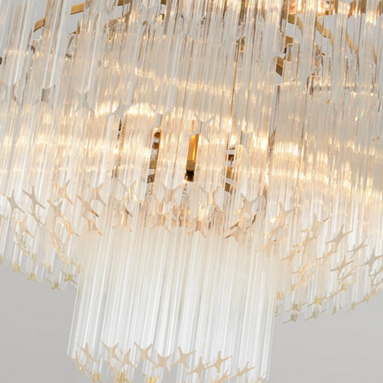 Modern Chandelier Modern Minimalist Dining Room Lamp Creative Personality Living Room Lighting Atmosphere Home Villa Crystal Chandelier, 8 Heads, 600 x 420mm