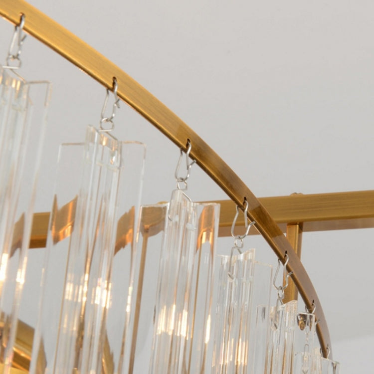 Modern Chandelier Modern Minimalist Dining Room Lamp Creative Personality Living Room Lighting Atmosphere Home Villa Crystal Chandelier without Light Source, 10 Heads, 800 x 500mm