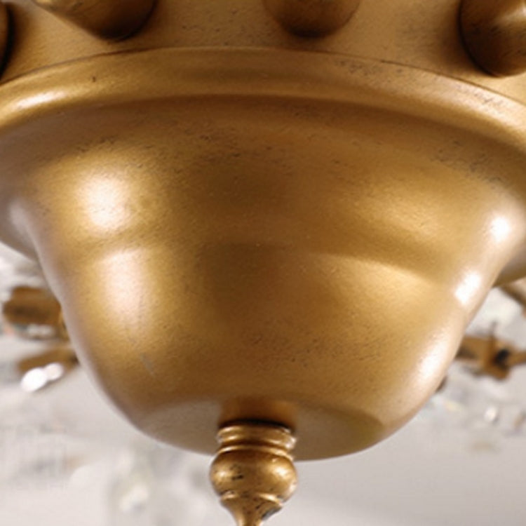 Living Room Bedroom Restaurant Duplex Stairwell Clothing Store Creative Personality Retro Crystal Chandelier, 7 Heads