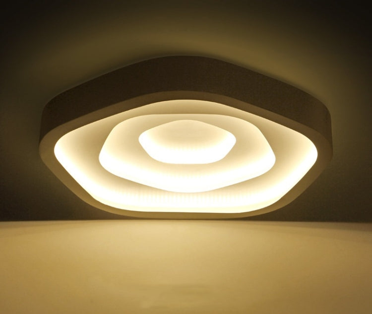 Modern Minimalist Warm Living Room Master Bedroom LED Ceiling Lamp, Three-color Segmentation, Diameter: 430mm