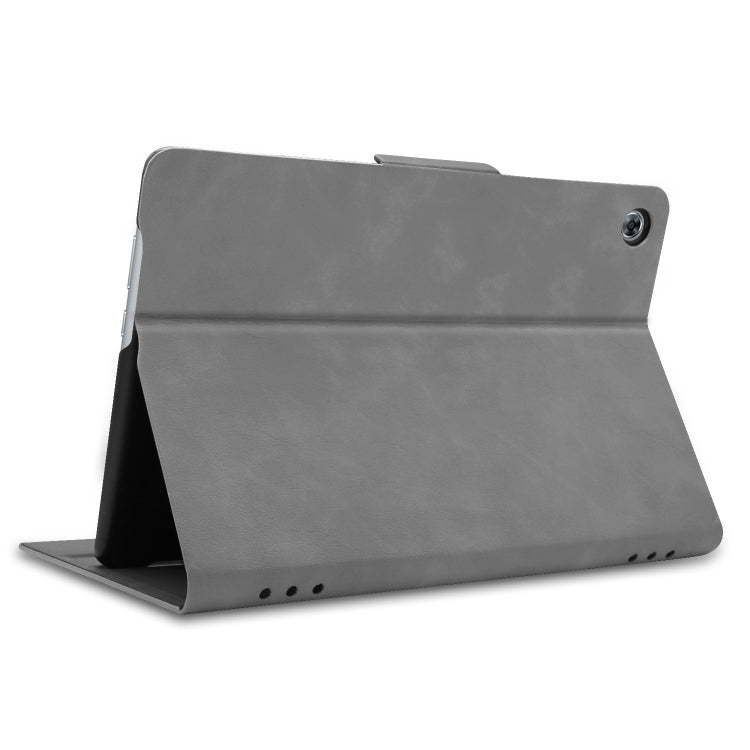 Solid Color Cowhide Texture Horizontal Flip PU Leather Case for Huawei MediaPad M5 Lite 10.1 inch, with Holder & Sleep / Wake-up Function