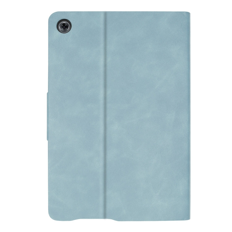Solid Color Cowhide Texture Horizontal Flip PU Leather Case for Huawei MediaPad M5 Lite 10.1 inch, with Holder & Sleep / Wake-up Function