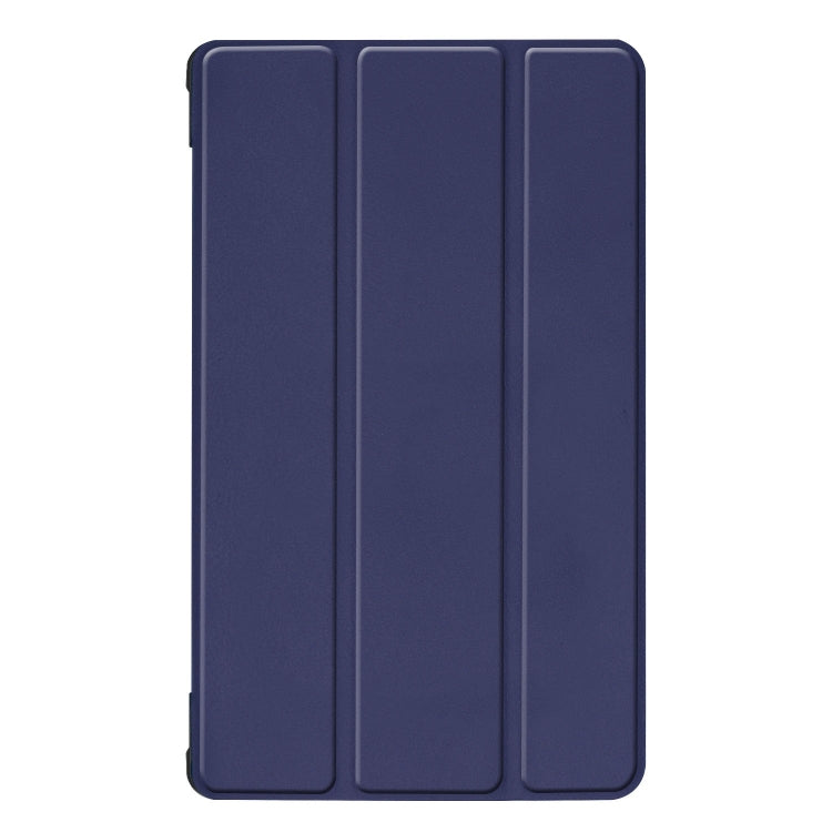 Solid Color Custer Texture Horizontal Flip PU Leather Case for Huawei Honor Tab 5 8.0, with Three-folding Holder