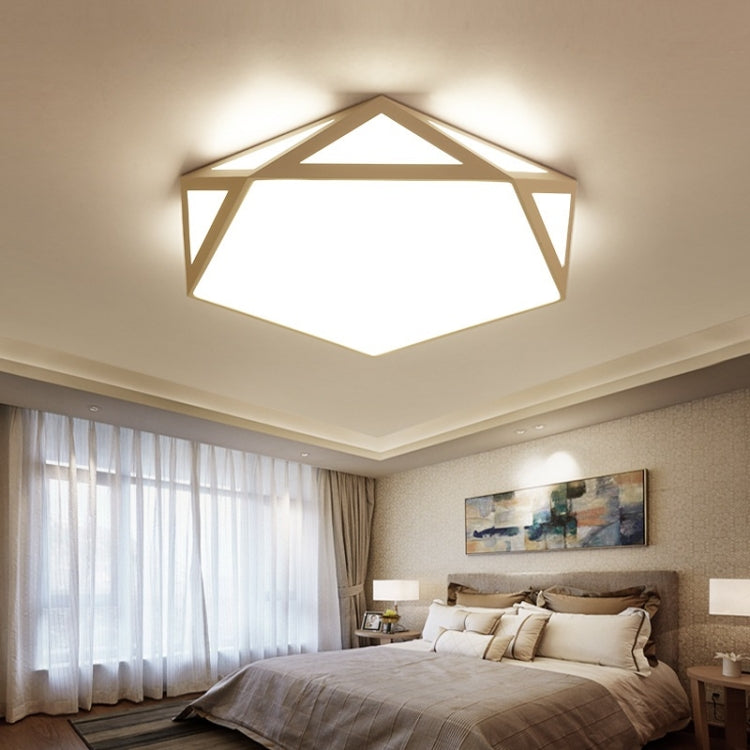 18W Modern Minimalist Warm Living Room Master Bedroom LED Ceiling Light, Three-color Segmentation, Diameter: 42x42cm
