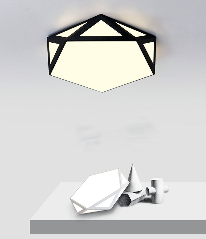 24W Modern Minimalist Warm Living Room Master Bedroom LED Ceiling Light, Three-color Segmentation, Diameter: 52x52cm