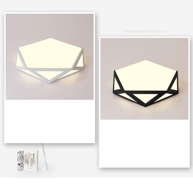 36W Modern Minimalist Warm Living Room Master Bedroom LED Ceiling Light, Three-color Segmentation, Diameter: 62x62cm