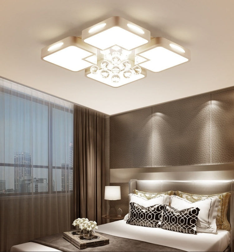 30W Living Room Simple Modern LED Ceiling Lamp Crystal Light, 3-Color Dimming, 40 x 40cm