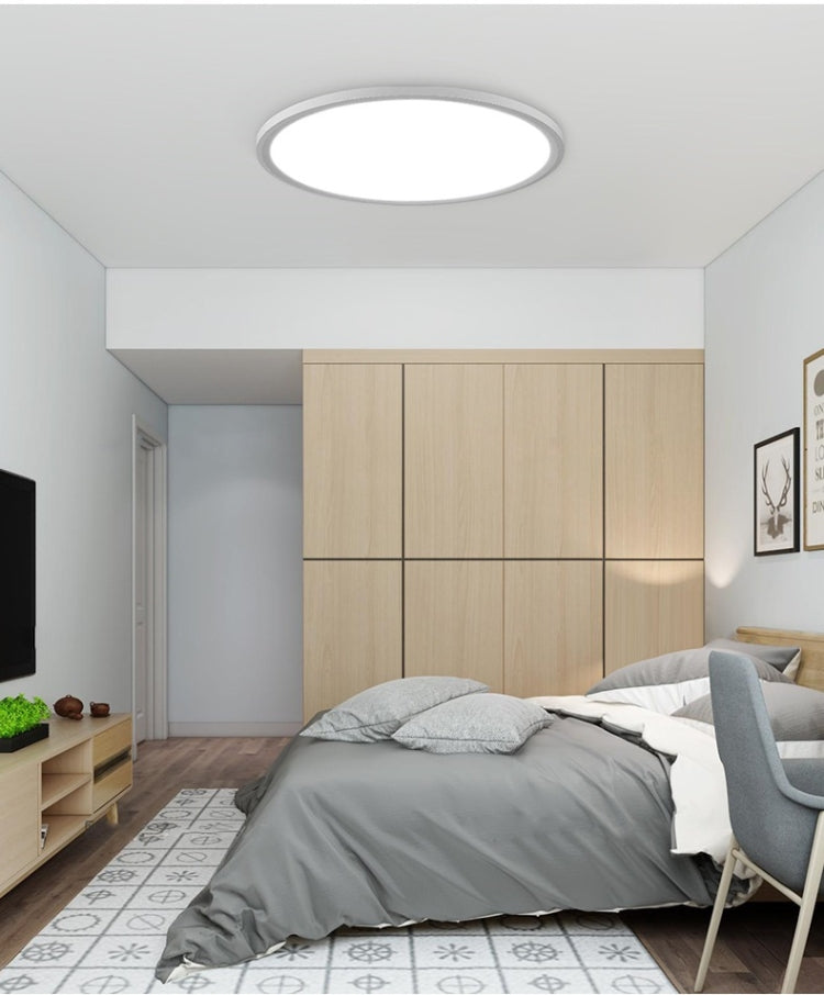 24W Modern Minimalist Creative Round LED Ceiling Light, Stepless Dimming + Remote Control, Diameter: 40cm