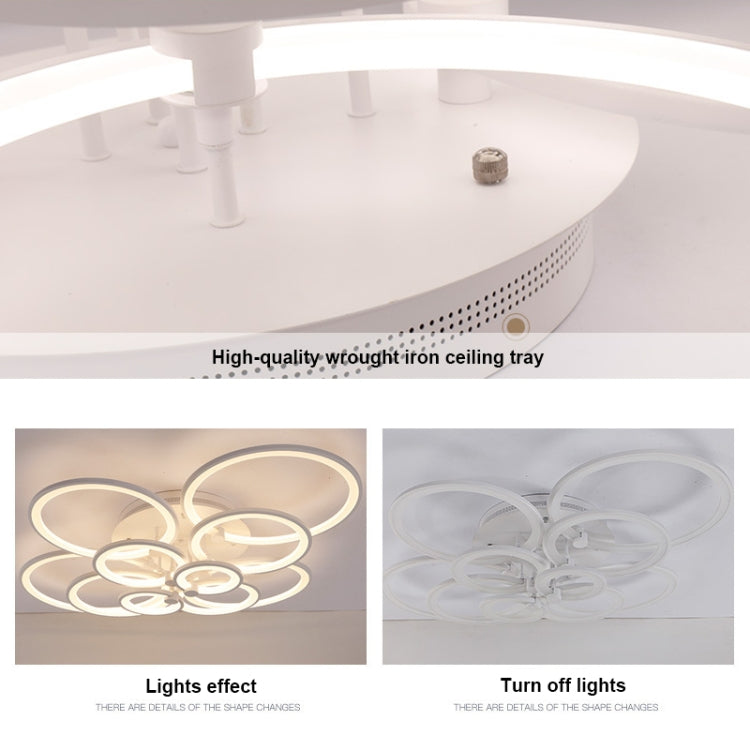 103W Creative Round Modern Art LED Ceiling Lamp, 10 Heads