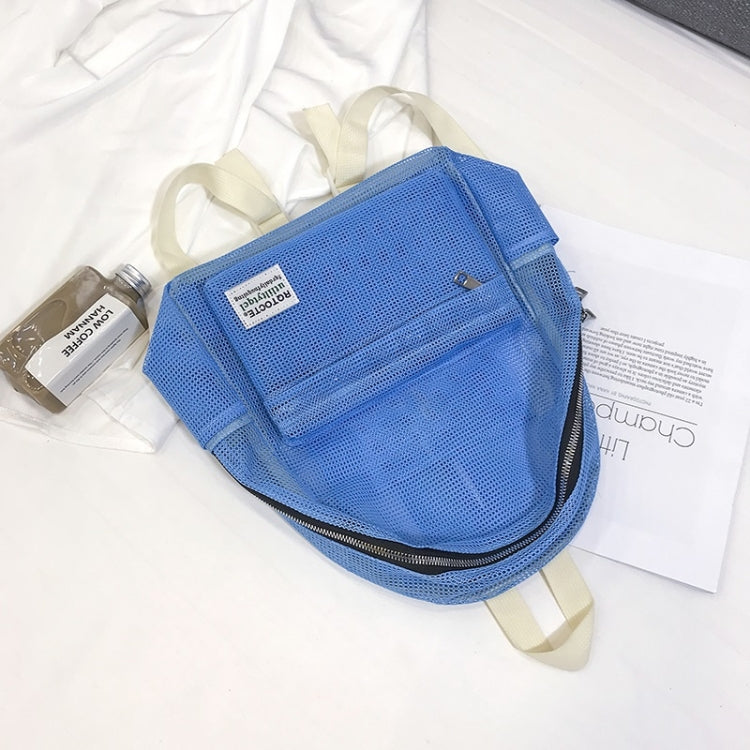 2 in 1 Fashion Mesh Multi-function Double-shoulder Bag Casual Shool Backpack Bag