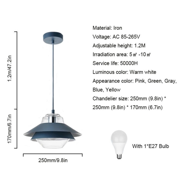 YWXLight Modern LED Pendant Light Creative Personality Single Head Chandelier Color Macaron Lamps For Cafe Bedroom Study