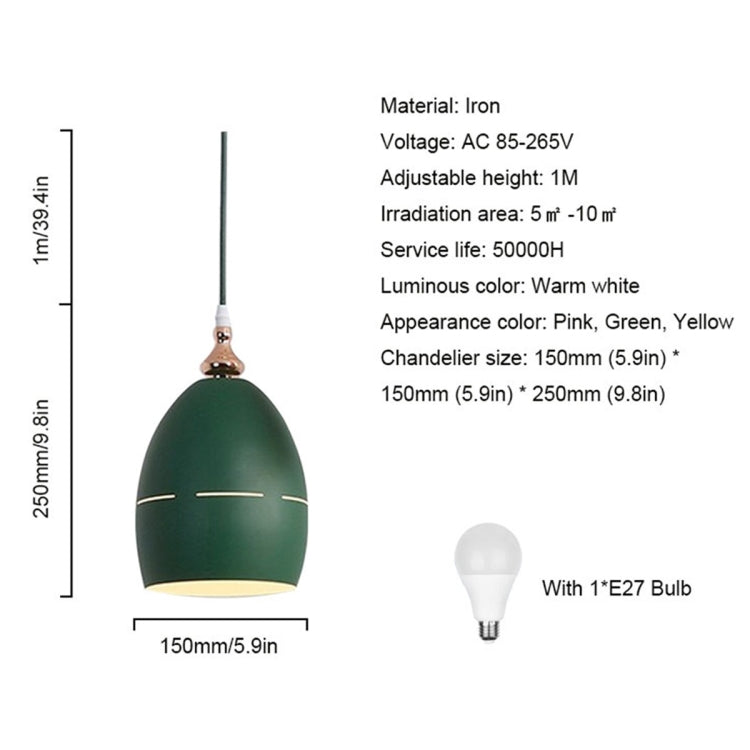 YWXLight Simple Modern Restaurant Chandelier Creative Personality Tea Shop Coffee Shop Macaron Bedroom Bedside Personality Lighting