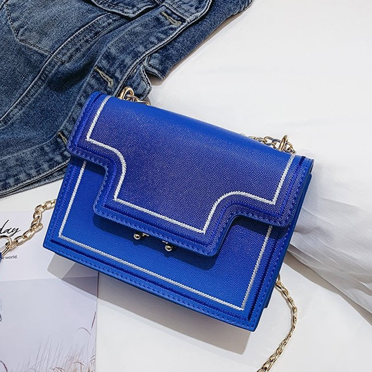 Lock Buckle Gradient PU Leather Chain Single Shoulder Bag Ladies Handbag Messenger Bag