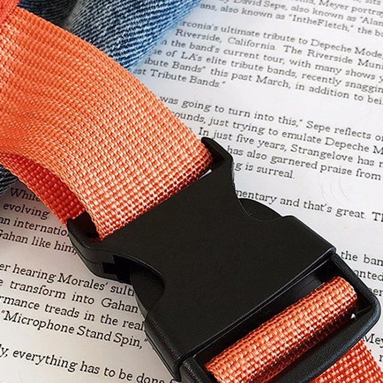 Reflective Strip Fire Fighting Package Single Shoulder Bag Messenger Bag (Orange)