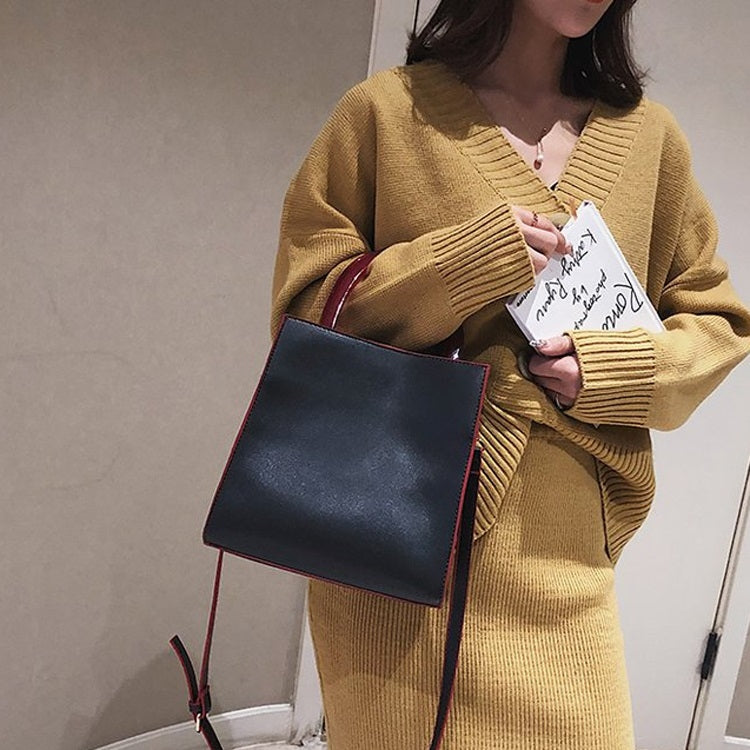 Heart Handle PU Leather Single Shoulder Bag Ladies Handbag Messenger Bag