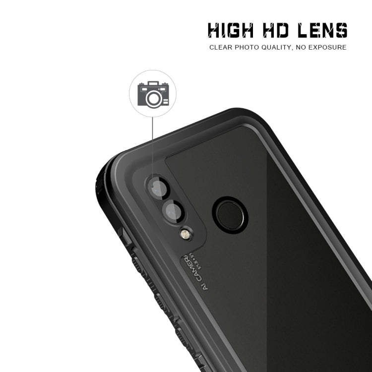 2m Waterproof 2m Shockproof Dustproof PC+TPU Case for Huawei P20 Lite (Black)