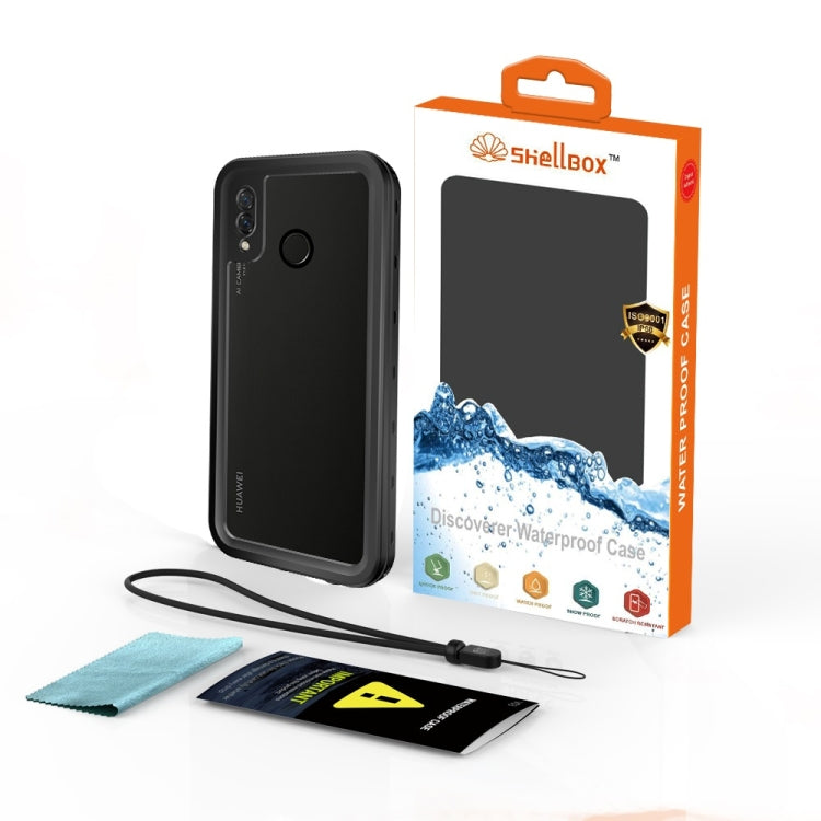 2m Waterproof 2m Shockproof Dustproof PC+TPU Case for Huawei P20 Lite (Black)