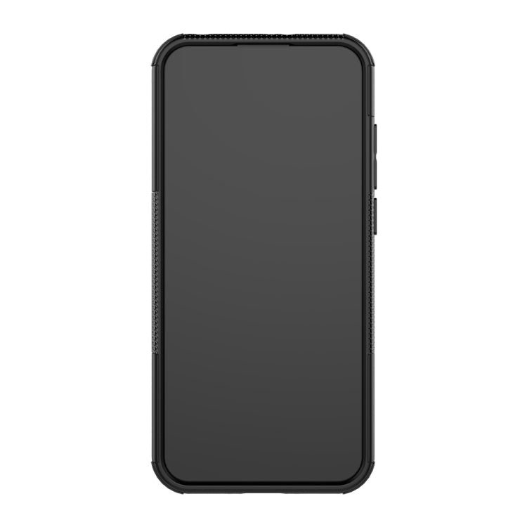 Tire Texture TPU+PC Shockproof Phone Case for Huawei Honor 8A / Y6 2019, with Holder