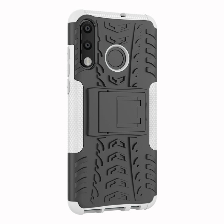 Tire Texture TPU+PC Shockproof Phone Case for Huawei P30 Lite / Nova 4e, with Holder