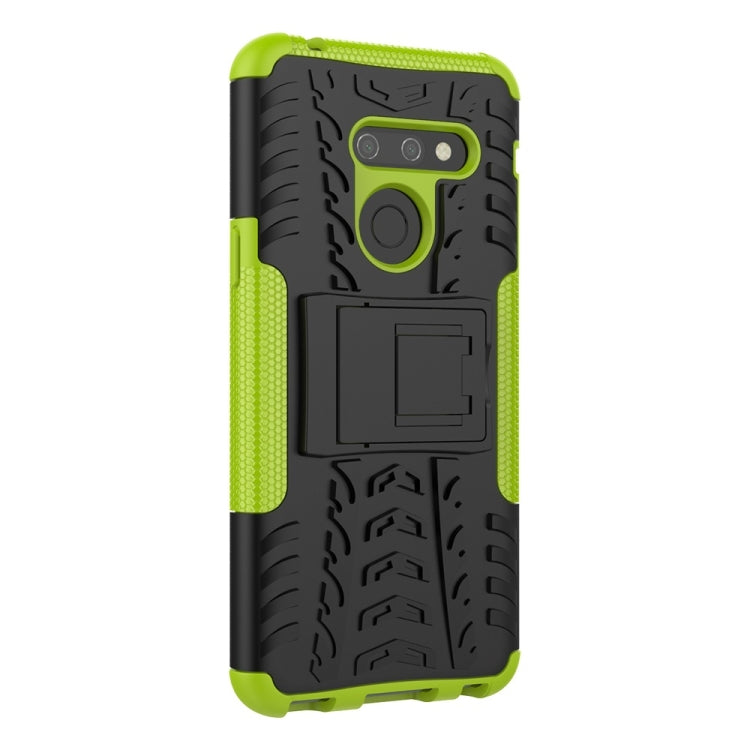 Tire Texture TPU+PC Shockproof Phone Case for LG G8 ThinQ, with Holder