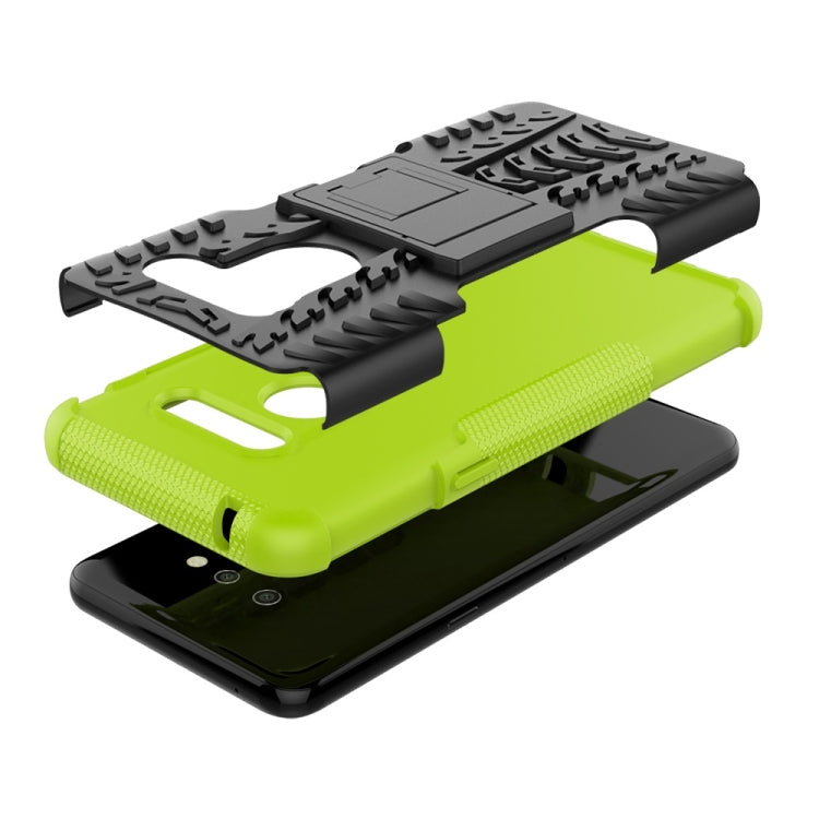 Tire Texture TPU+PC Shockproof Phone Case for LG G8 ThinQ, with Holder