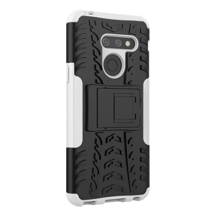 Tire Texture TPU+PC Shockproof Phone Case for LG G8 ThinQ, with Holder
