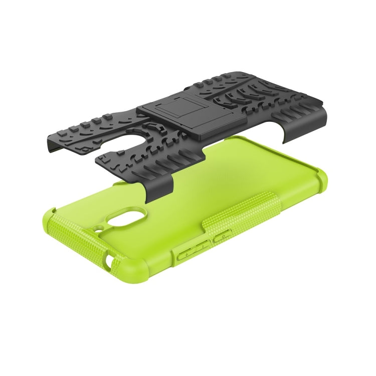 Tire Texture TPU+PC Shockproof Phone Case for Nokia 2.1, with Holder