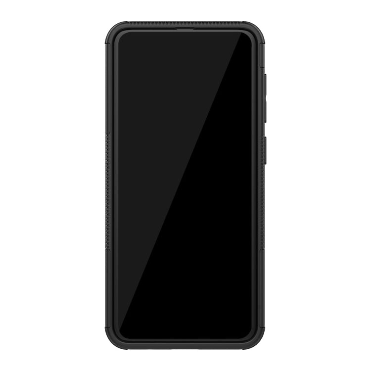 Tire Texture TPU+PC Shockproof Phone Case for Galaxy A50 / A20 / A30, with Holder