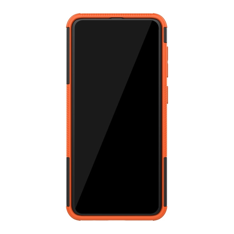 Tire Texture TPU+PC Shockproof Phone Case for Galaxy A50 / A20 / A30, with Holder